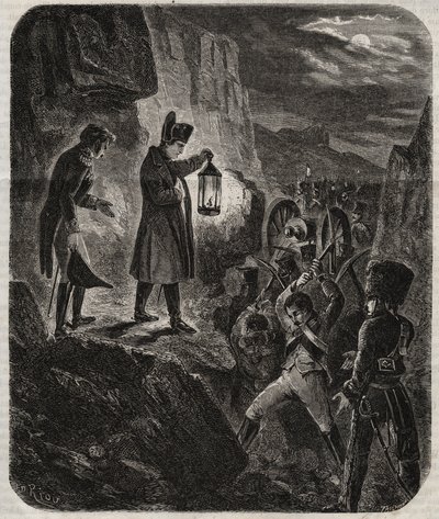 Campaign of Prussia and Poland: Emperor Napoleon I on the Eve of the Battle of Jena-Auerstedt 14/10/1805 - The Emperor Napoleon I the Night Before the Battle of Jena-Auerstedt Against Prussian Army on 14 October 1805 by Unknown artist