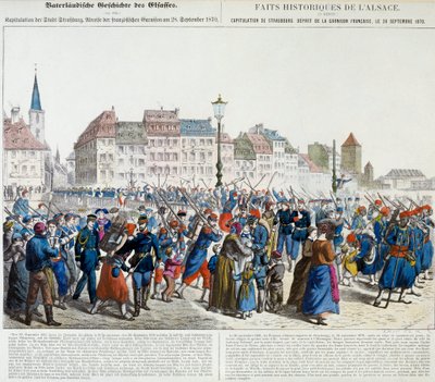 Capitulation of Strasbourg and departure of the French garrison, 28 September 1870 by Unknown artist
