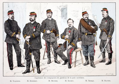 Captains of the mobilized peacekeeping companies (illustration from 