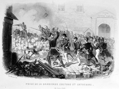 Capture of the Barricade culture Sainte Catherine (June 24) by Unknown artist