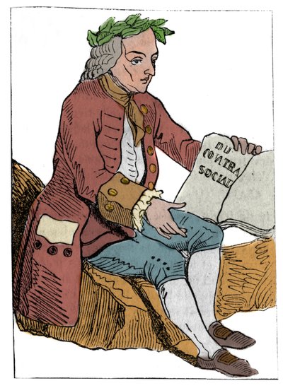 Card to Play of the French Republic: The Character of the Philosopher Under the Traits of Jean-Jacques Rousseau 