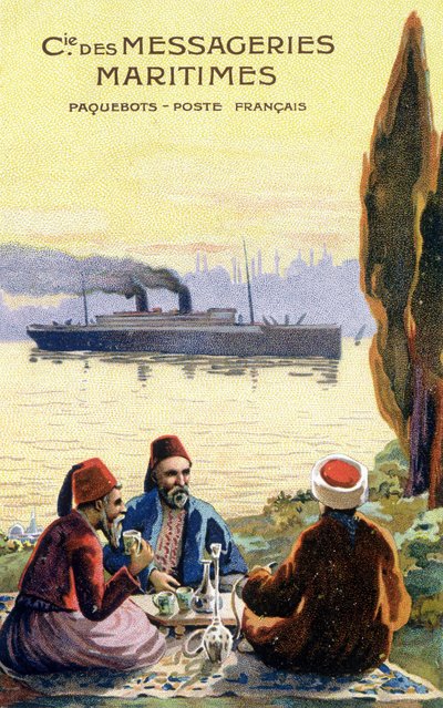Cardboard of the French shipping company worldwide by Unknown artist