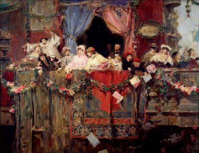 Carnival Scene in Rome by Unknown artist