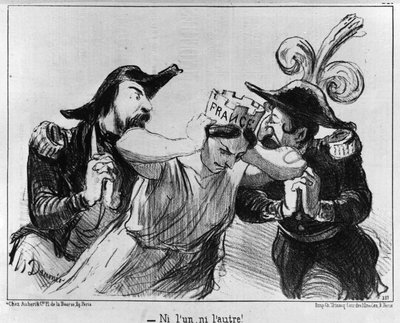 Cartoon on the Campaign for the First Presidential Elections in December 1848 by Unknown artist