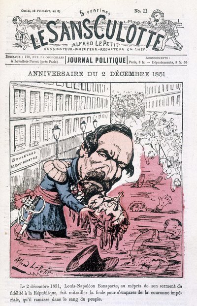 Cartoon on the coup d