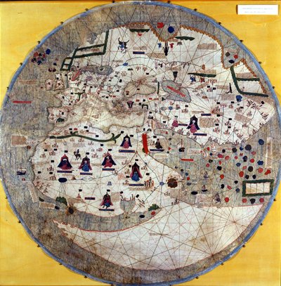 Catalan planisphere of the beginning of the 15th century by Unknown artist