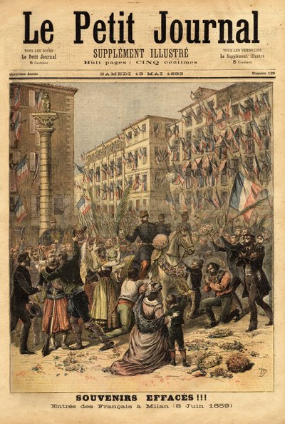 Celebration of the entry of the Napoleonic army in Milan on June 8 by Unknown artist