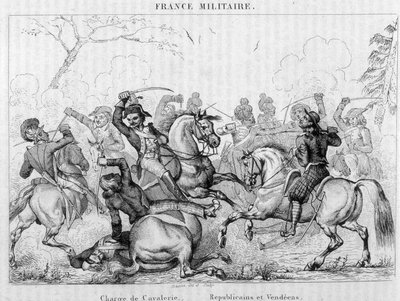 Charge of Cavalry - Republicans and Vendéens by Unknown artist