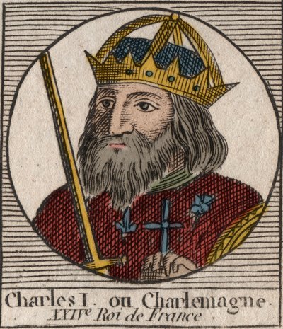 Charlemagne (Carolus Magnus, Charles the Great) (747-814), King of the Franks and Christian Emperor of the West (engraving from 