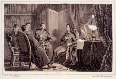 Charles Albert (1798 - 1849) promises to help the Piedmontese revolution of 1821 - in 