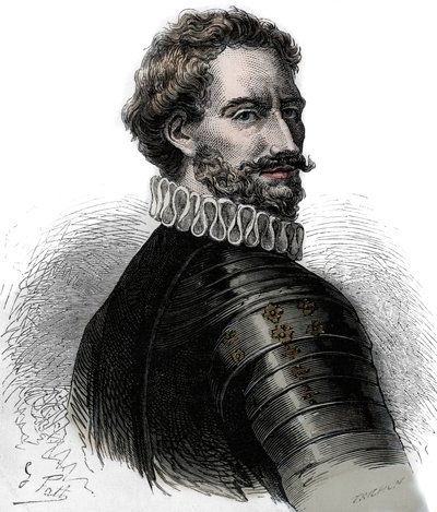 Charles III, Duke of Bourbon - Charles de Montpensier (1490-1527), Duke of Bourbon and Constable of France. Engraving of the 19th century by Unknown artist