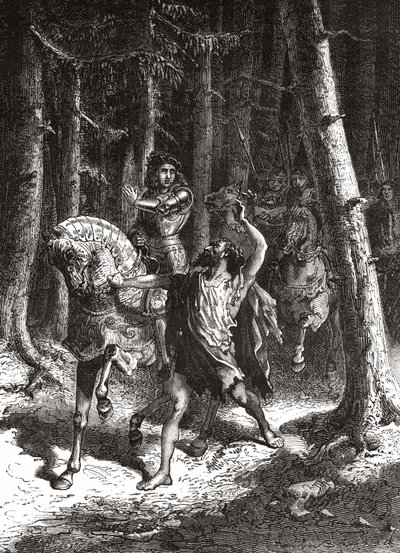 Charles VI (in his madness) in the forest of Le Mans - in 