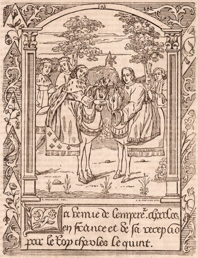Charles the Fifth Receiving Emperor Charles IV by Unknown