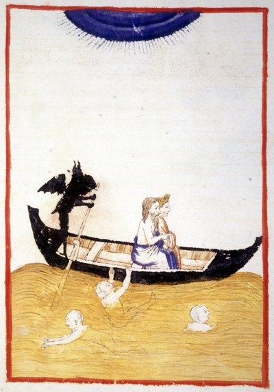 Charon Makes Dante and Virgil Cross the Acheron River of the Underworld - in 
