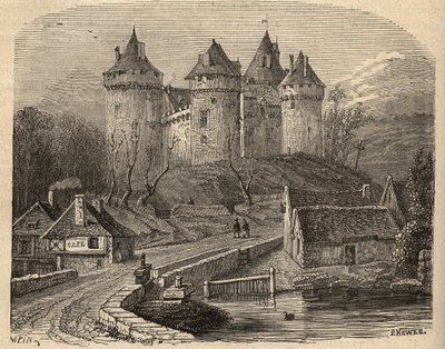 Chateau de Combourg - Ille-et-Vilaine Bretagne (engraving) by Unknown artist