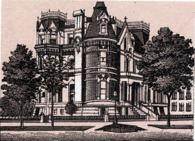 Chicago, United States: view from the corner of Prairie Avenue and 22nd Street in 
