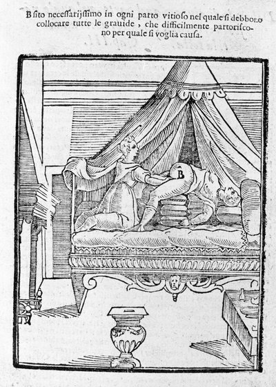 Childbirth scene after 