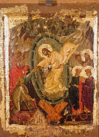 Christ in Limbo. Icon of the 13th Century by Unknown artist