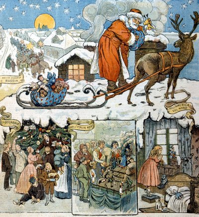 Christmas Custom in Various Countries: Russia, Germany, Italy, and South America by Unknown artist