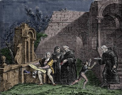 Christopher Columbus at the Convent of Santa Maria de Rabida in Andalusia by Unknown artist