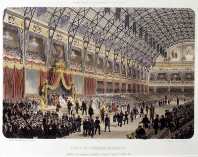 Closing of the Universal Exhibition and awarding of awards to exhibitors at the Palais de l