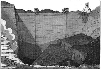 Coal industry: view of the coal mines at Comentry in the Allier. In 
