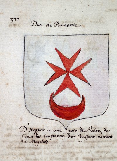 Coat of arms of the Duke of Pannonia - 19th century by Unknown artist