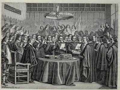 Congress of Westphalia, peace treaty ending the thirty-year war by Unknown artist