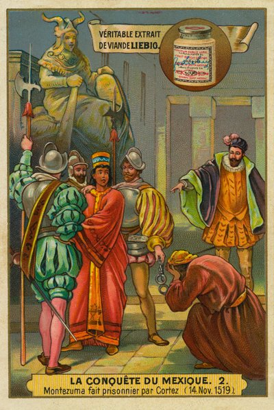 Conquest of Mexico: Cortes Arresting King Montezuma II by Unknown artist