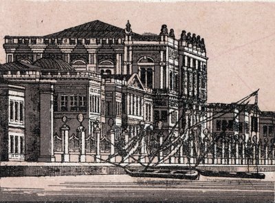 Constantinople, Turkey: view of the Imperial Palace at Dolma Baggsche by Unknown artist