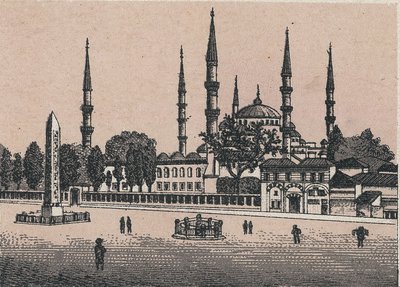 Constantinople, Turkey: view of the mosque of Sultan Achmed. in 