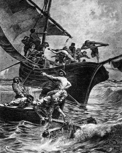 Coral fishing with the aid of the gear by Unknown artist