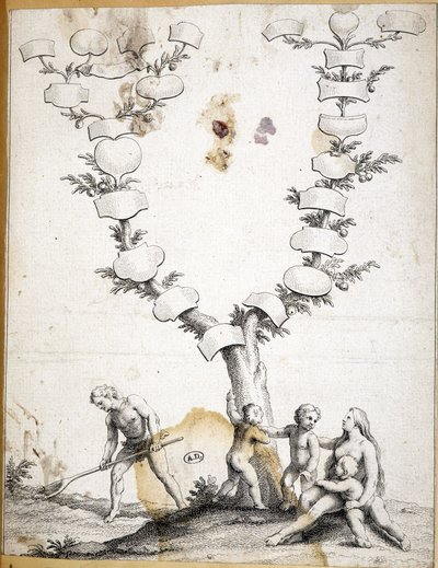 Couple with Children at the Foot of a Virgin Family Tree by Unknown artist