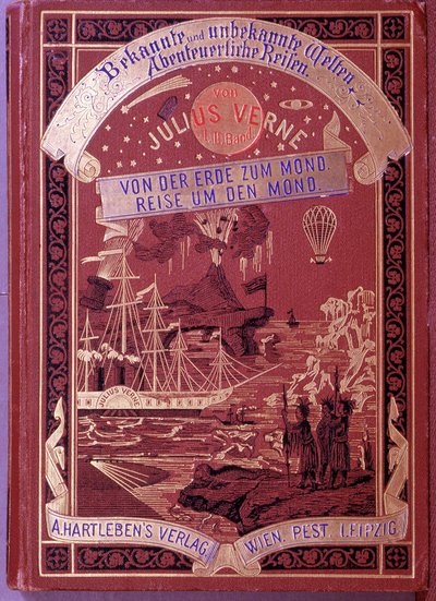 Cover of a Book by Jules Verne in German by Unknown artist