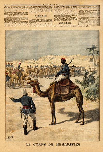 Creation of a special corps of Meharists for the French conquest of Sudan, in order to fight against the Tuareg by Unknown artist