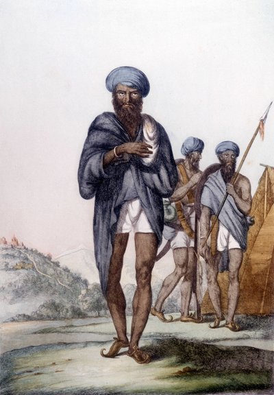 Culture, Civilization and Indian Society: Portrait of a Sikh, Religion of India by Unknown artist