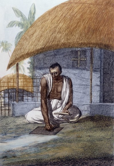Culture, civilization and Indian society: Portrait of an astrologer, India by Unknown artist