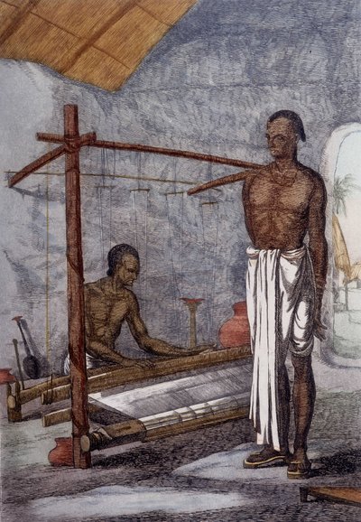 Culture, civilization and Indian society: the weaver in India. by Unknown artist