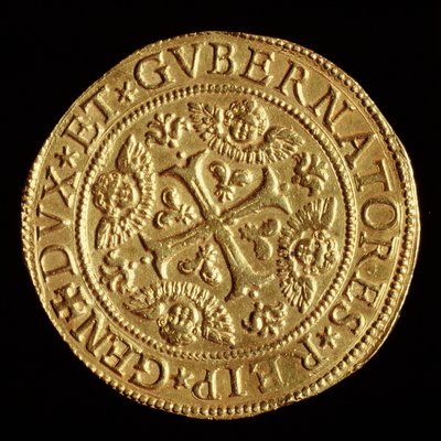 Currency: four ECU gold. 1652 Collezione numismatica Banca Carige by Unknown artist