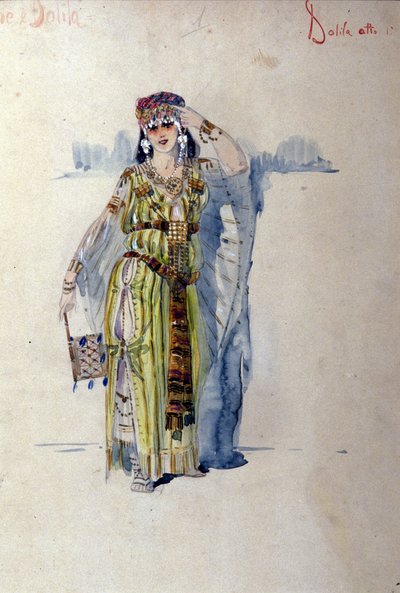 Dalila costume for the first act of the opera 
