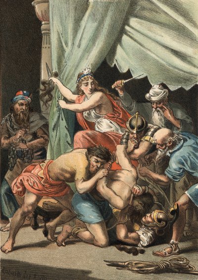 Dalila cuts Samson