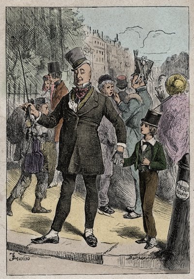 David Copperfield and Mr. Micawber, illustration from 
