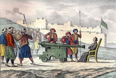 Death in Algiers in 1683 of Father LE VACHER (Jean Levacher), a French missionary during the bombing of Algiers by Duquesne. In 