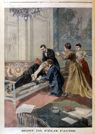 Death of Félix Faure in the Salons of the Elysée - in 