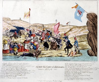Defeat of counter-revolutionaries, commanded by the Peer Condé, in Alsace, late 18th century by Unknown artist