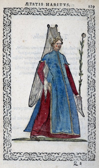 Turkish Lady - in “Habits et effigies” by Jean Sulperius by Unknown artist