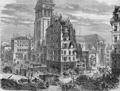 Demolitions of Place Saint Germain des Pres, for the piercing of Rue de Rennes in 1867 by Unknown artist