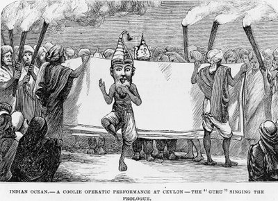 Demonstration of folk art in Ceylon (present Sri Lanka) by Unknown artist