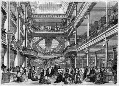 Department store: view of the interior of 