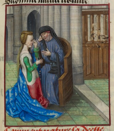 (detail) Nature confessing to a priest, from 